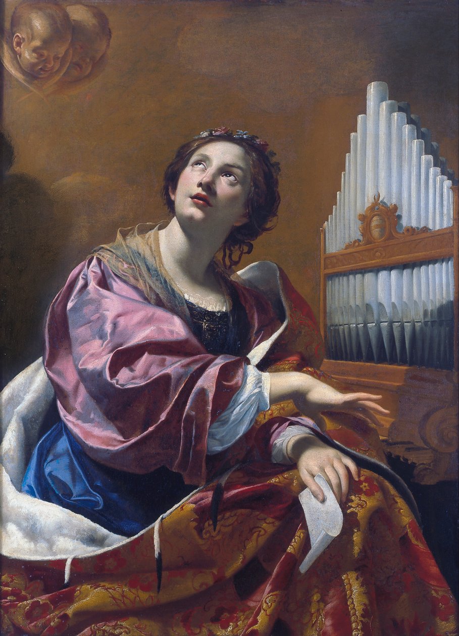 Svatá Cecílie od Simon Vouet