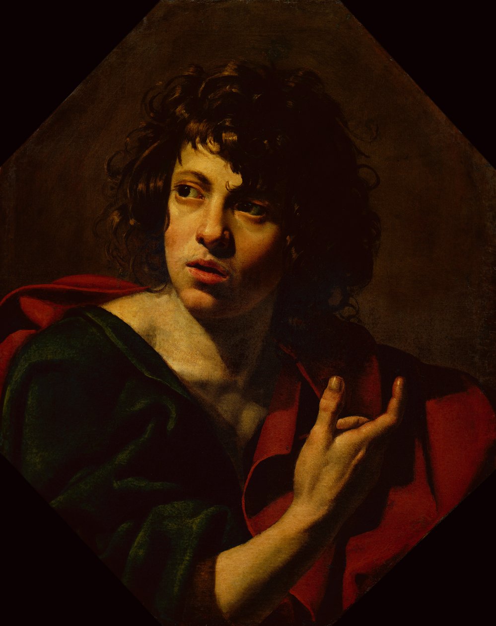 Svatý Jan Evangelista (olej na plátně) od Simon Vouet