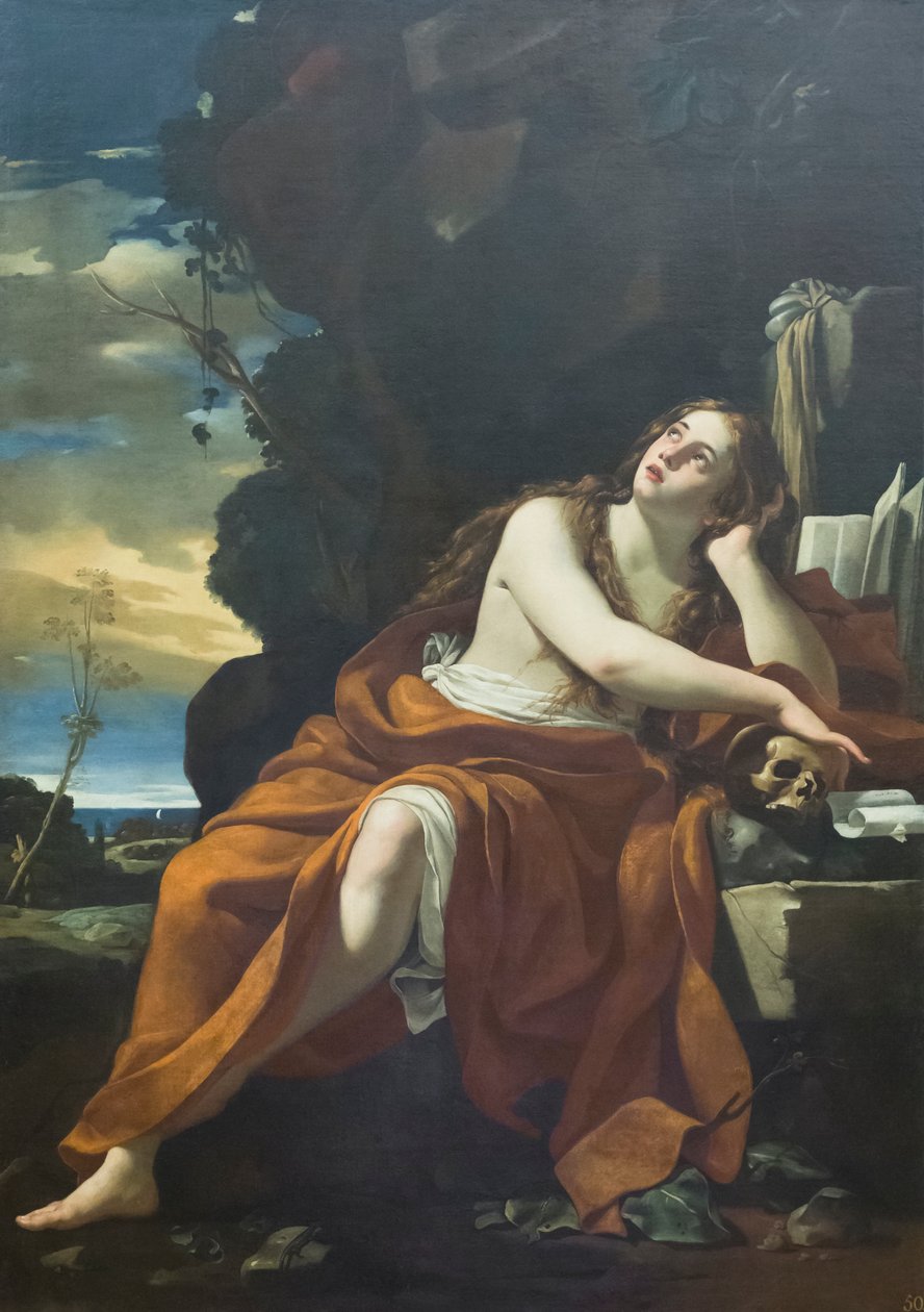Svatá Marie Magdalena kajícná od Simon Vouet