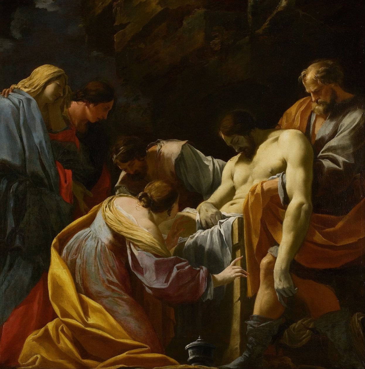 Uložení do hrobu od Simon Vouet