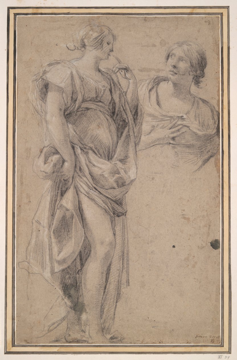 Dvě ženy od Simon Vouet