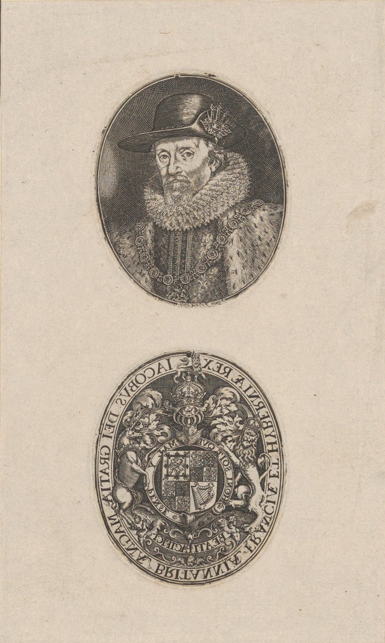 Jakub I., král Anglie, ca. 1616. od Simon de Passe