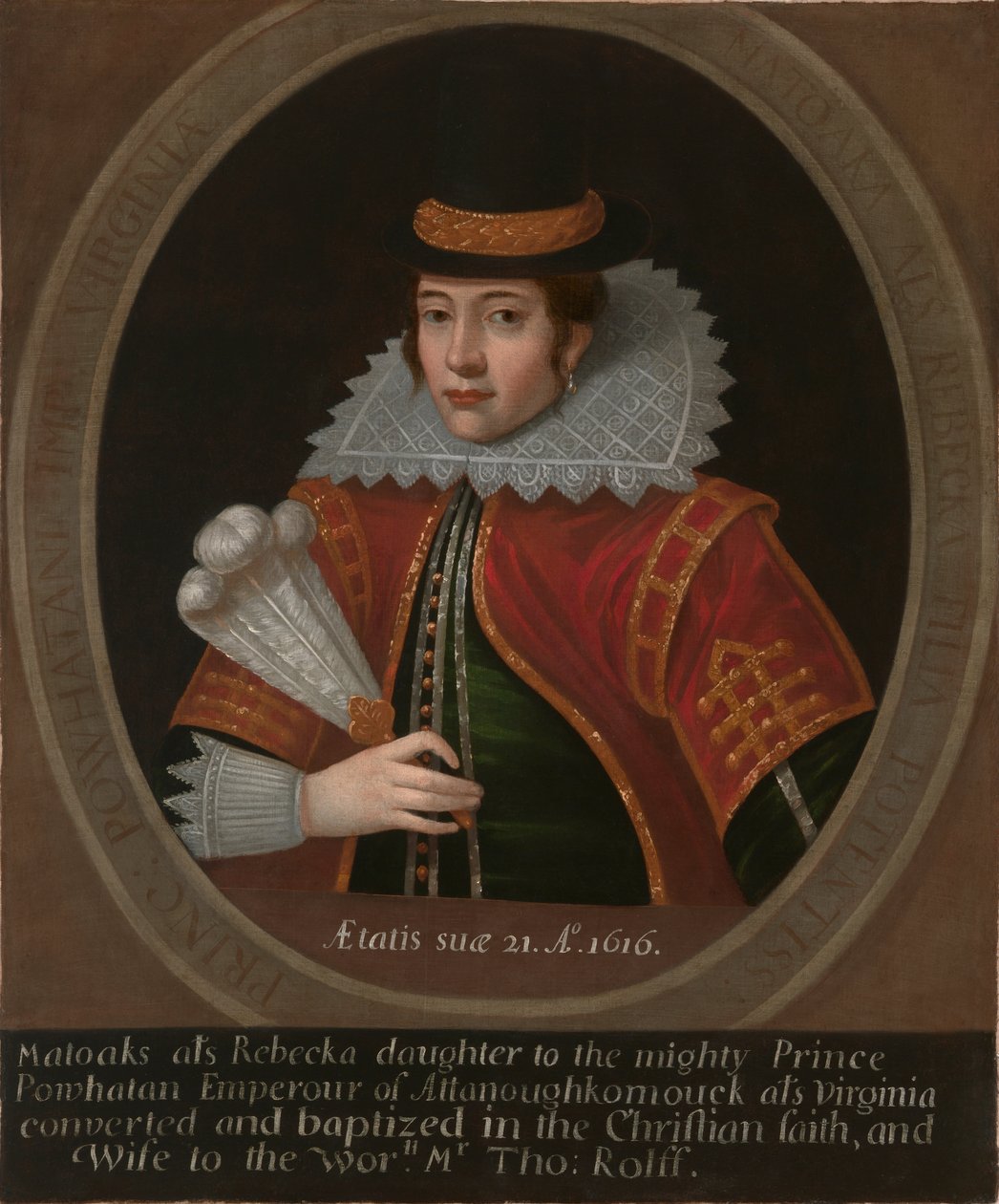 Pocahontas od Simon van de Passe