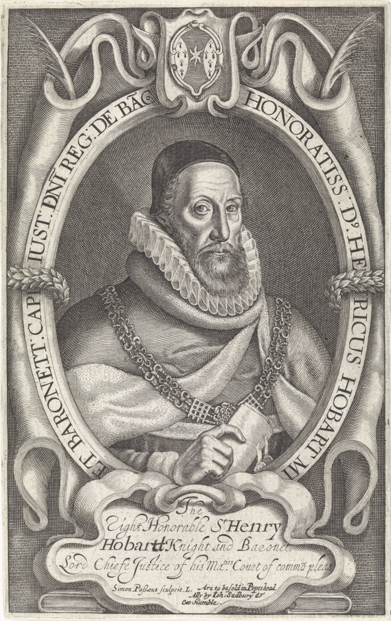Portrét Henryho Hobarta od Simon van de Passe