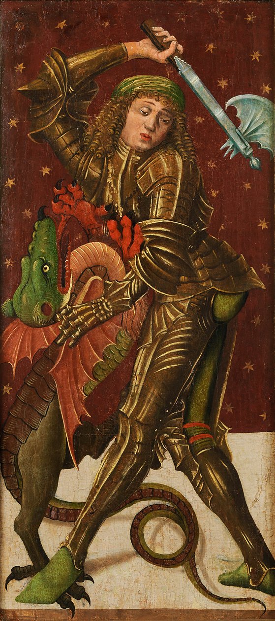Svatý Jiří zabíjející draka od Simon von Taisten