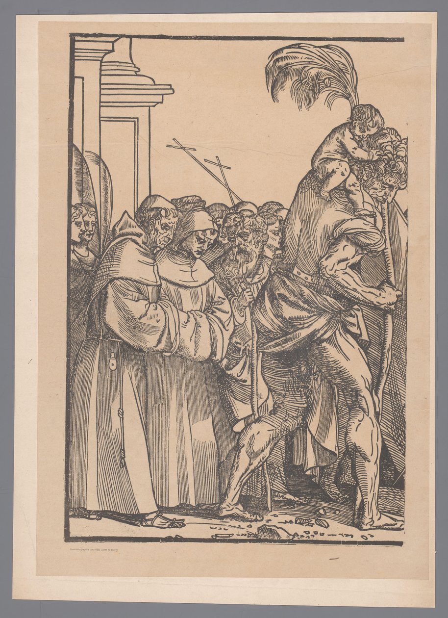Reprodukce prvního dílu tištěné série The Triumph of Christ podle Joose Lambrechta od Simonau and Toovey