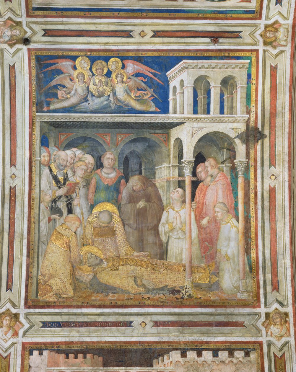 Smrt sv. Martina, ze života sv. Martina, kolem 1322-26 od Simone Martini