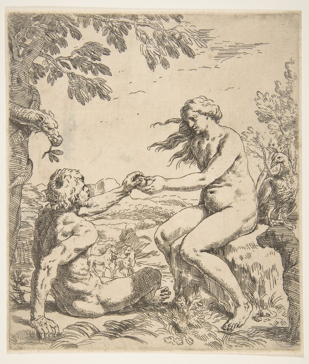Adam a Eva, ca. 1639. od Simone Cantarini