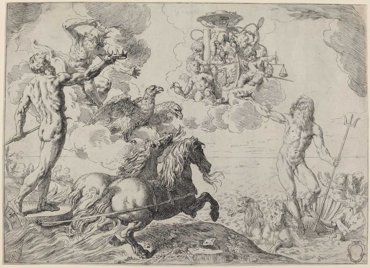 Jupiter, Neptun a Pluto od Simone Cantarini