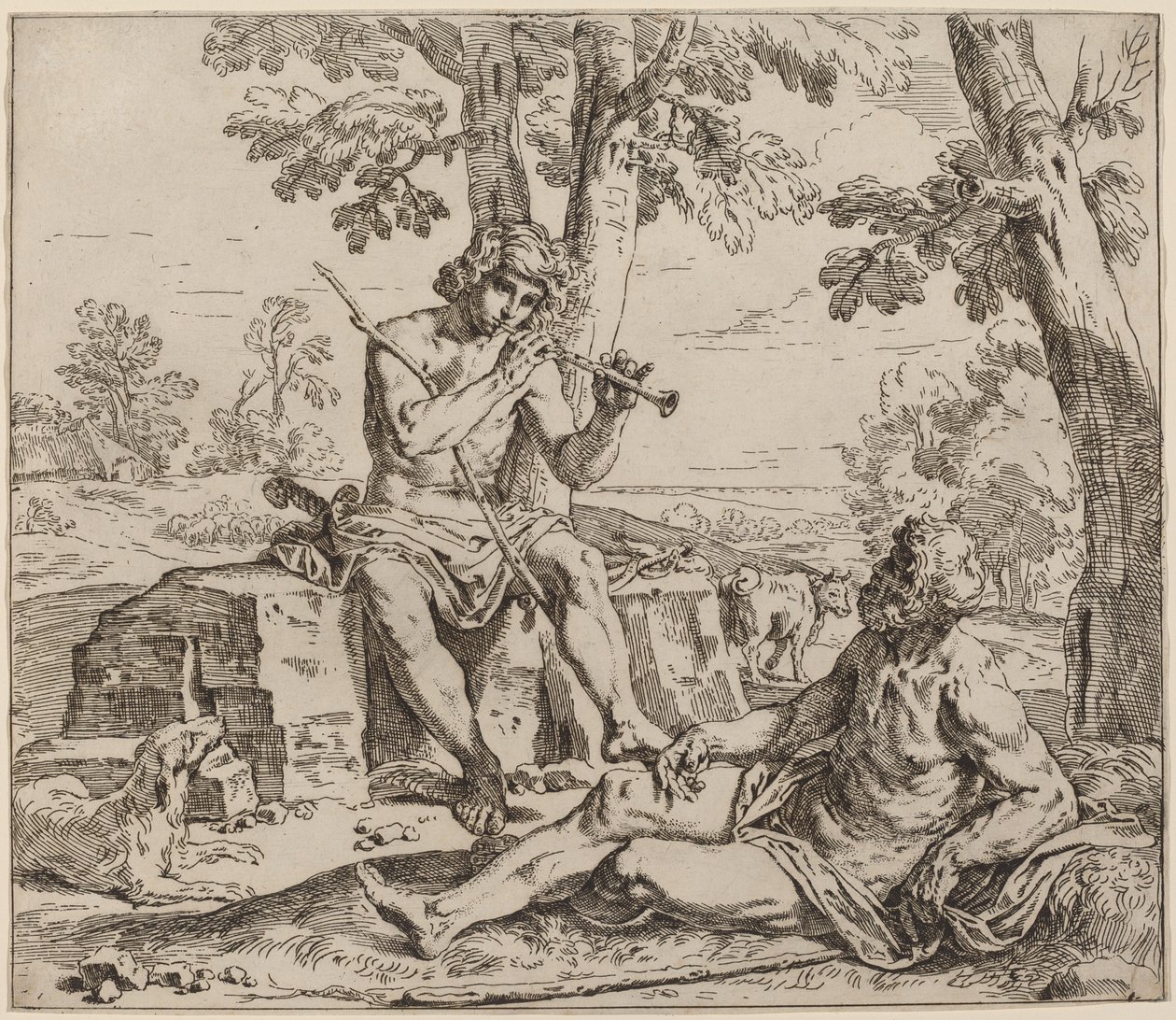 Merkur a Argus od Simone Cantarini