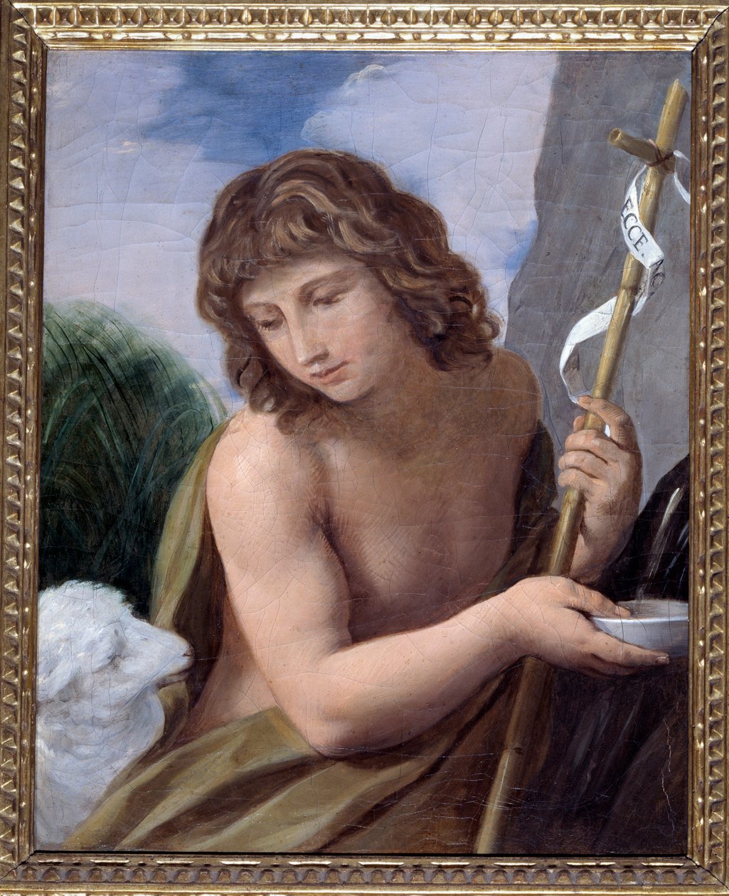 St John Baptist (olej na plátně od Simone Cantarini