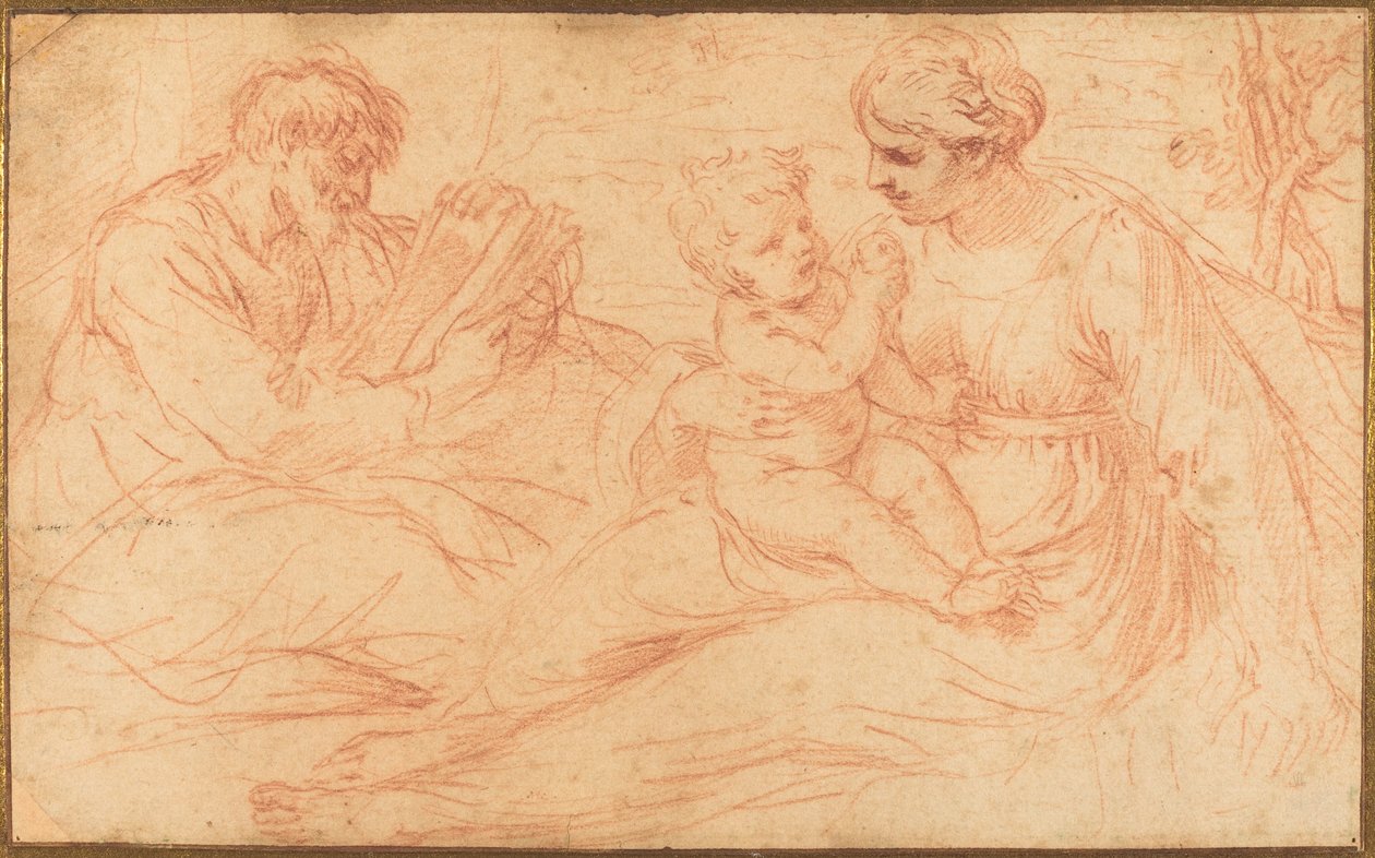 Die Heilige Familie od Simone Cantarini