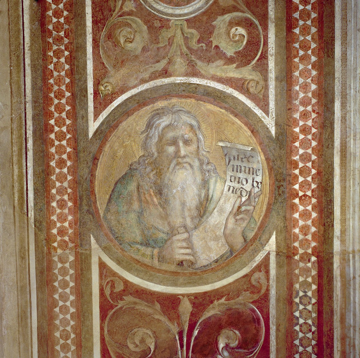 Maesta: Abraham, detail z rámu od Simone Martini