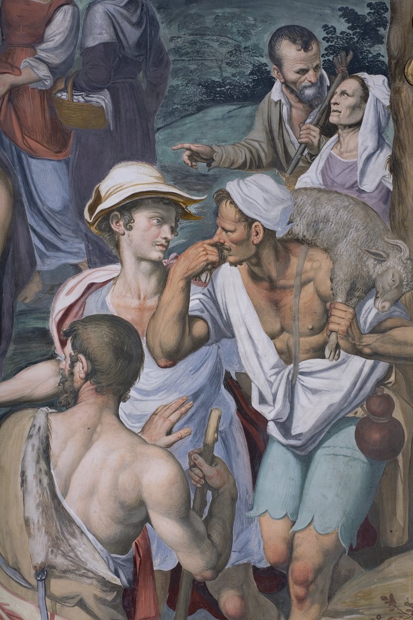 Klanění pastýřů, 1578-82 (detail 3497111) od Simone Veneziano Peterzano