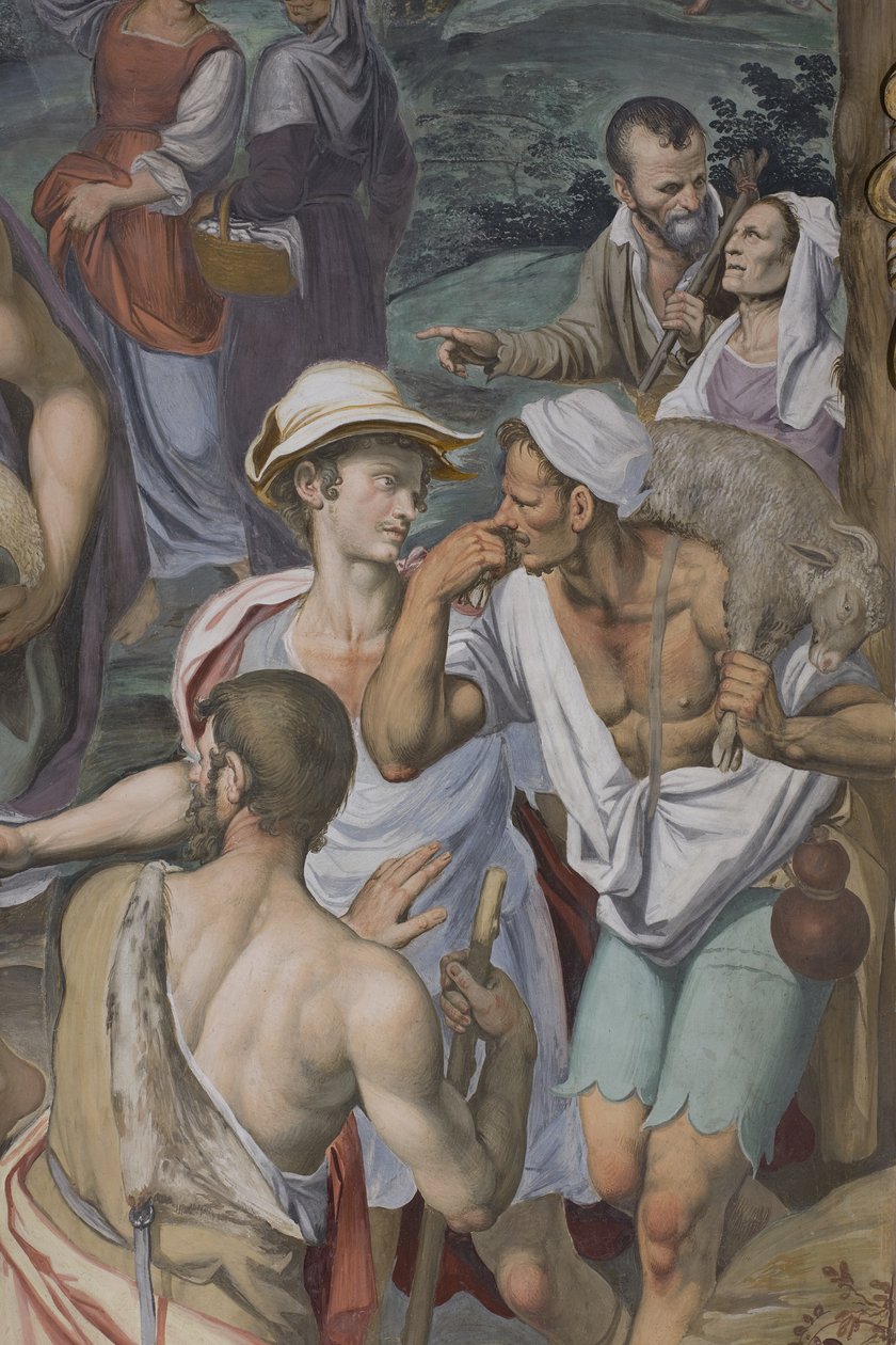 Klanění pastýřů, 1578-82 (detail 3497111) od Simone Veneziano Peterzano