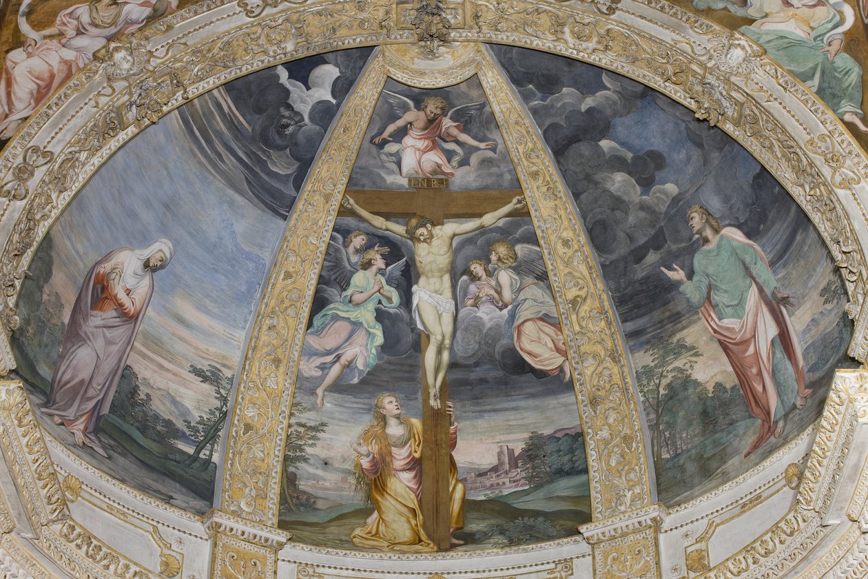 Ukřižování, 1578-82 od Simone Veneziano Peterzano