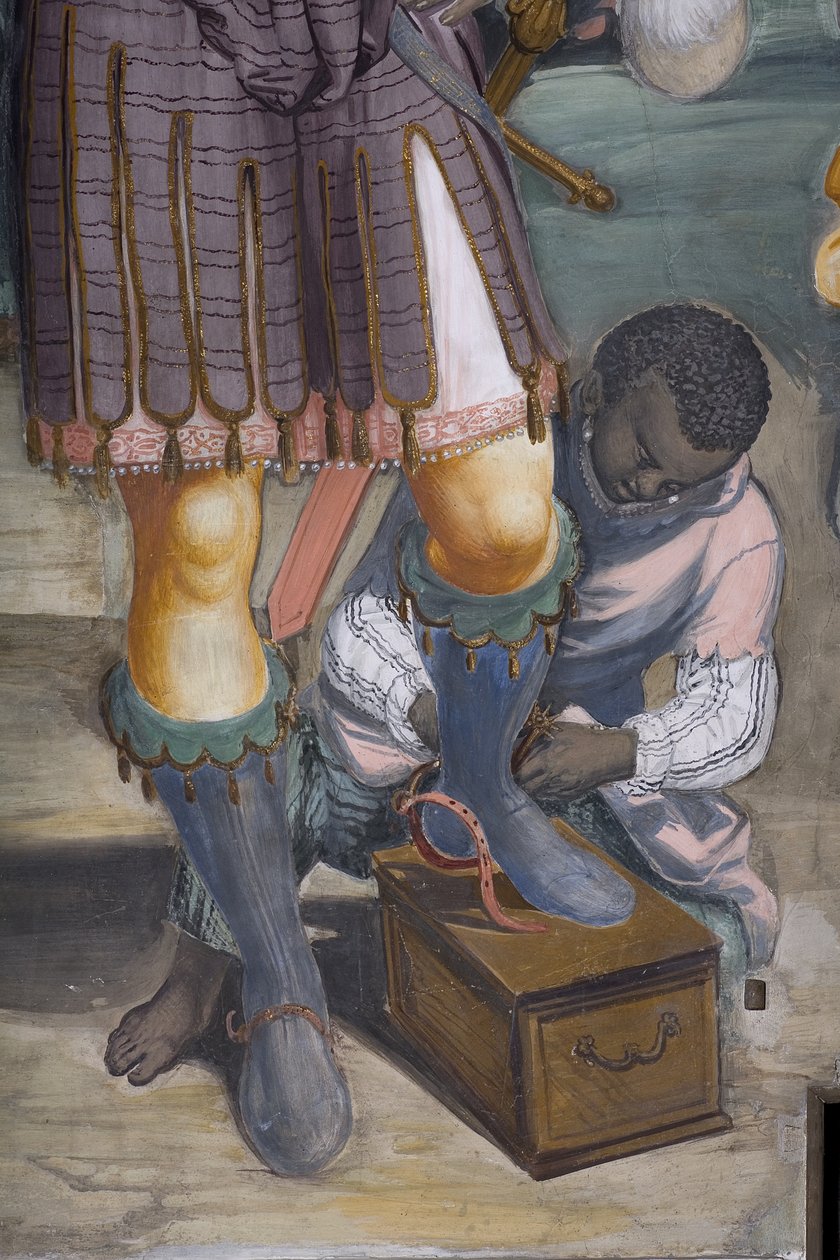 Klanění tří králů, Presbitery, 1578-82 (detail 3497103) od Simone Veneziano Peterzano