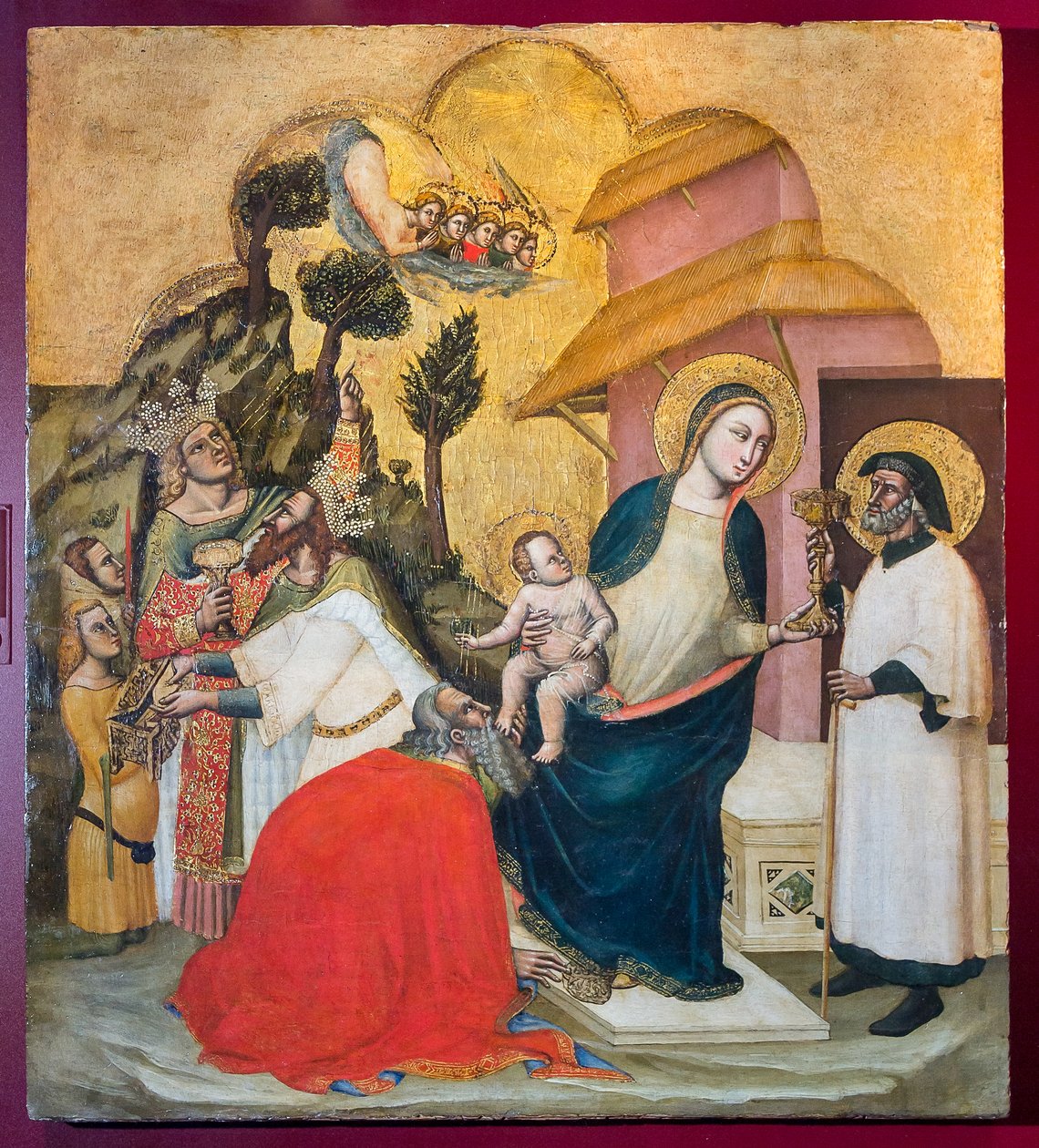 Klanění tří mudrců, kolem roku 1350 od Simone dei Crocifissi