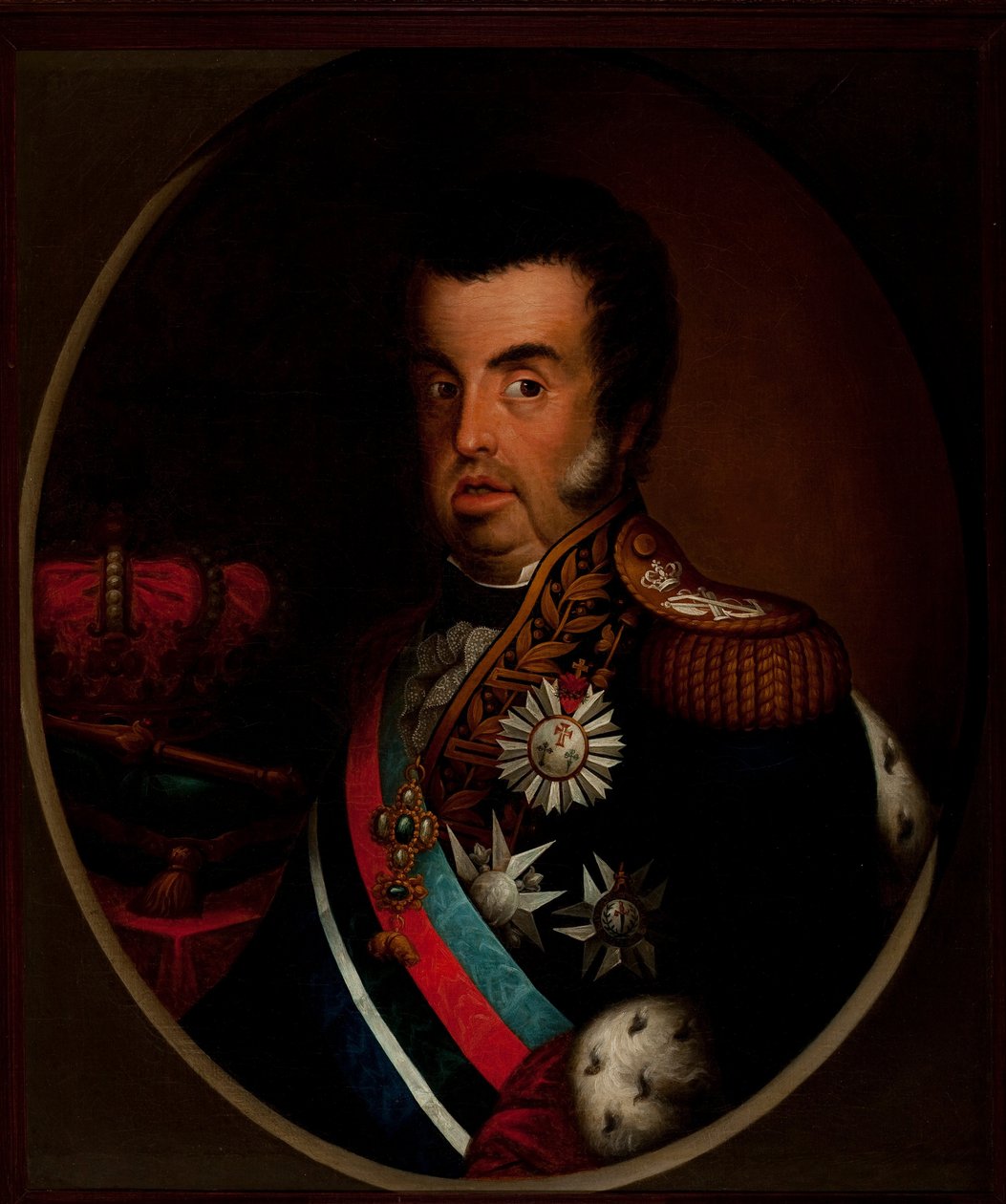 Portrét Dom Joao VI (asi 1820) od Simplicio Rodrigues de Sa