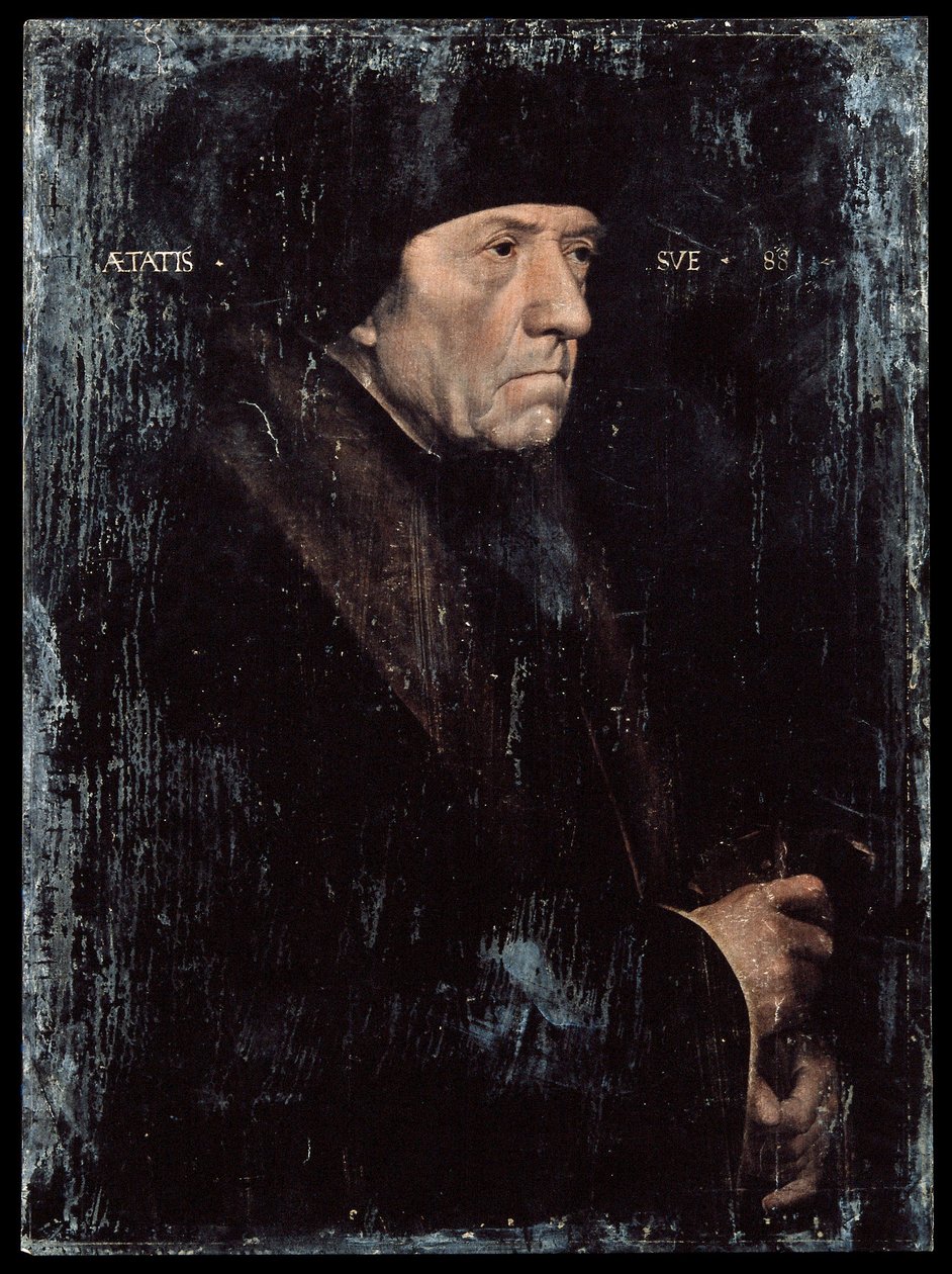 Sir John Chambers. Barevná reprodukce obrazu H. Holbeina. Ikonografické sbírky od Sir John chambers