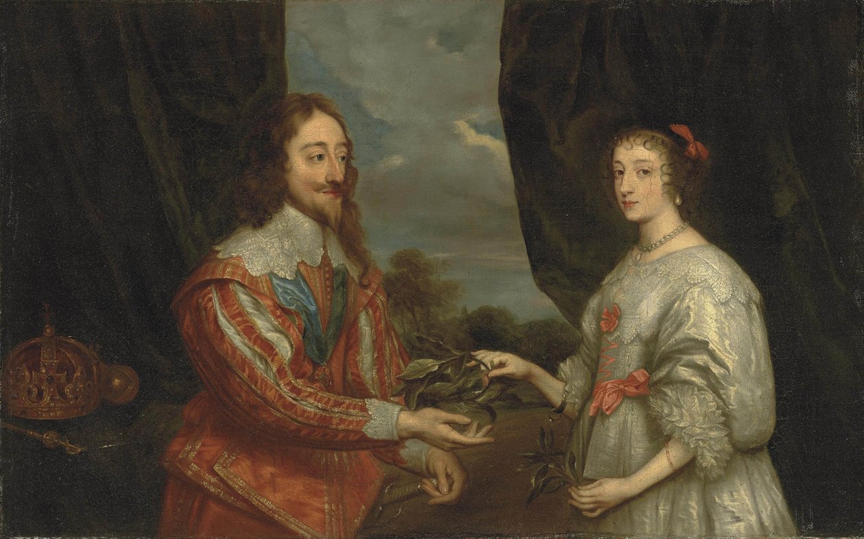 Dvojportrét krále Karla I. a královny Henrietty Marie od Sir Anthony van, Dyck