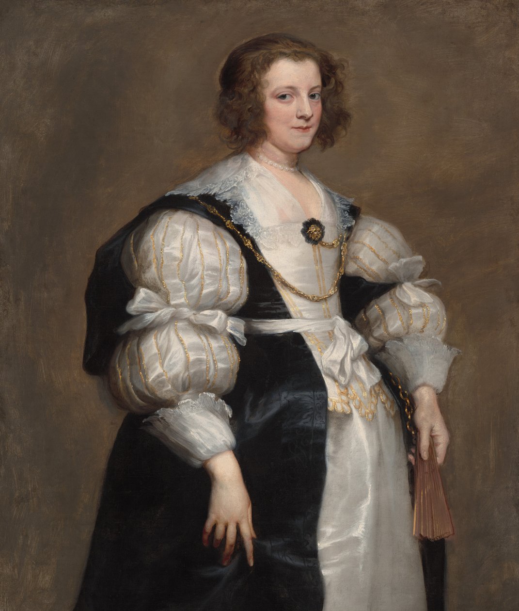 Dáma s ventilátorem od Sir Anthony van Dyck