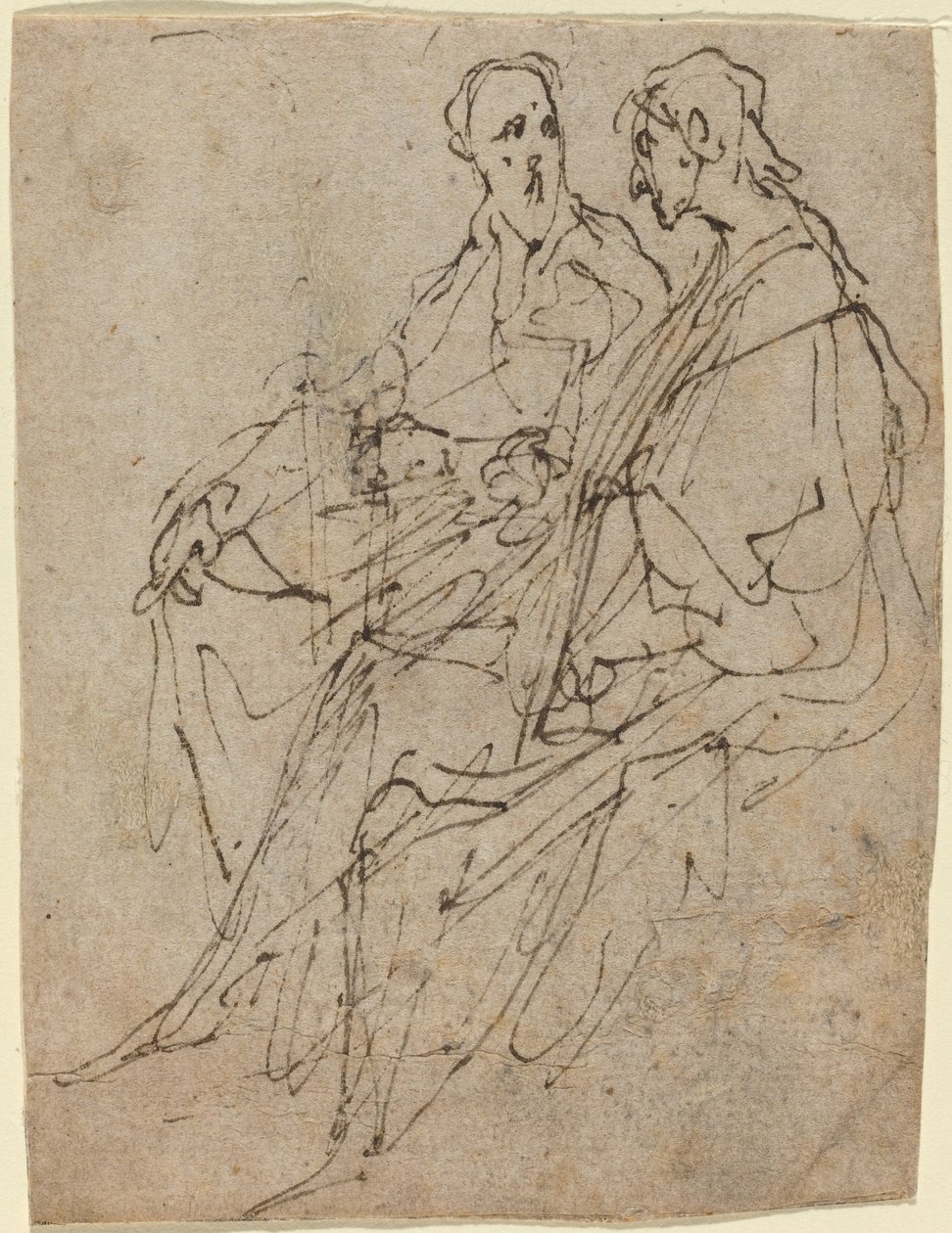 Dvě sedící mužské postavy od Sir Anthony van Dyck