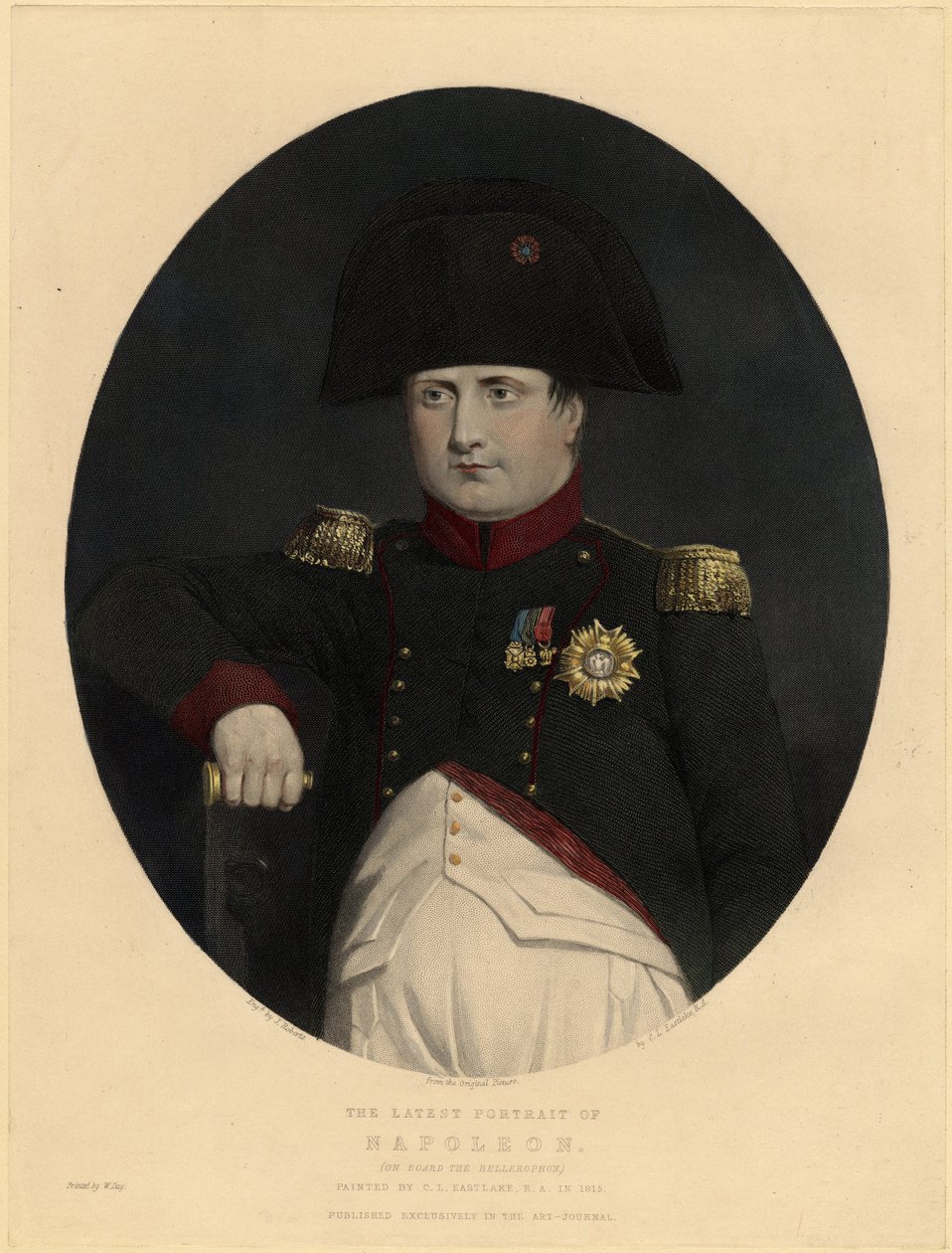 Nejnovější portrét Napoleona na palubě Bellerophon, 1815 od Sir Charles Lock Eastlake