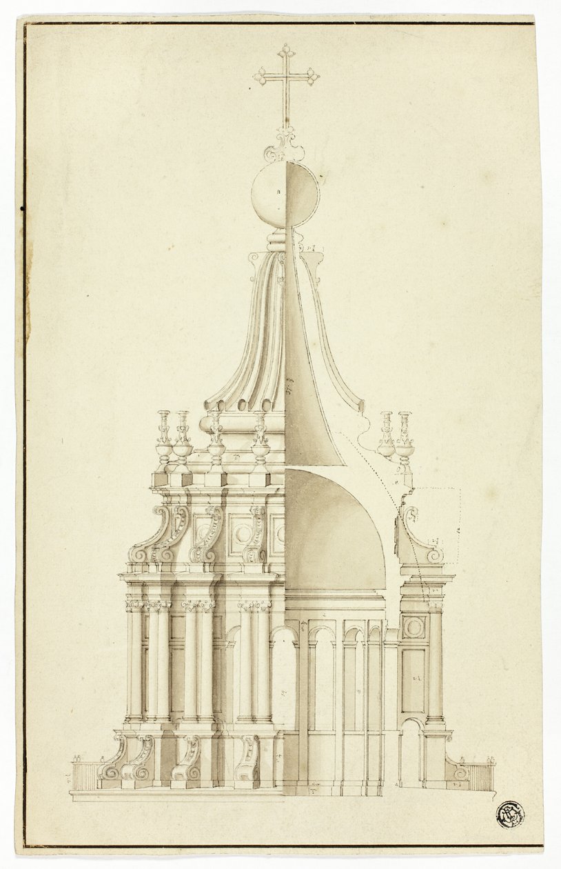 Lucerna kupole, Svatý Petr, Řím od Sir Christopher Wren