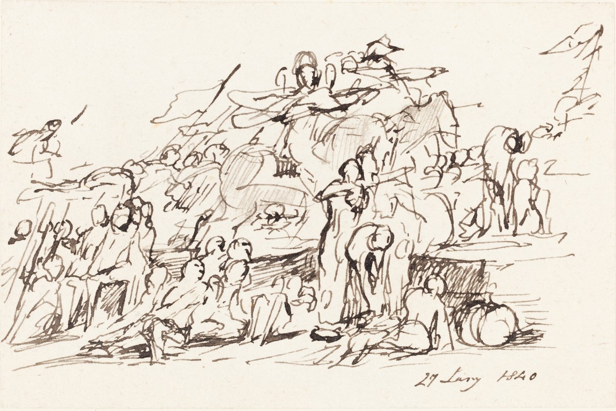 Bojová scéna od Sir David Wilkie