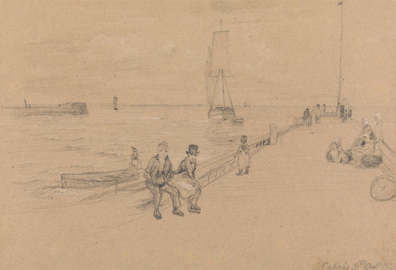 Na molu v Calais od Sir David Wilkie