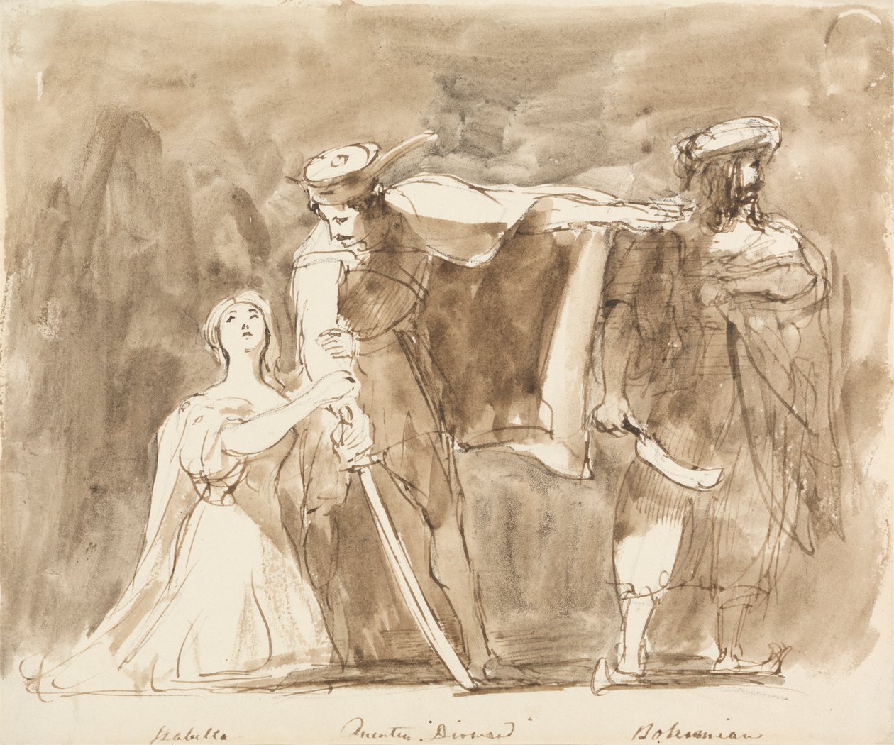 Scéna od Quentina Durwarda od Sir David Wilkie