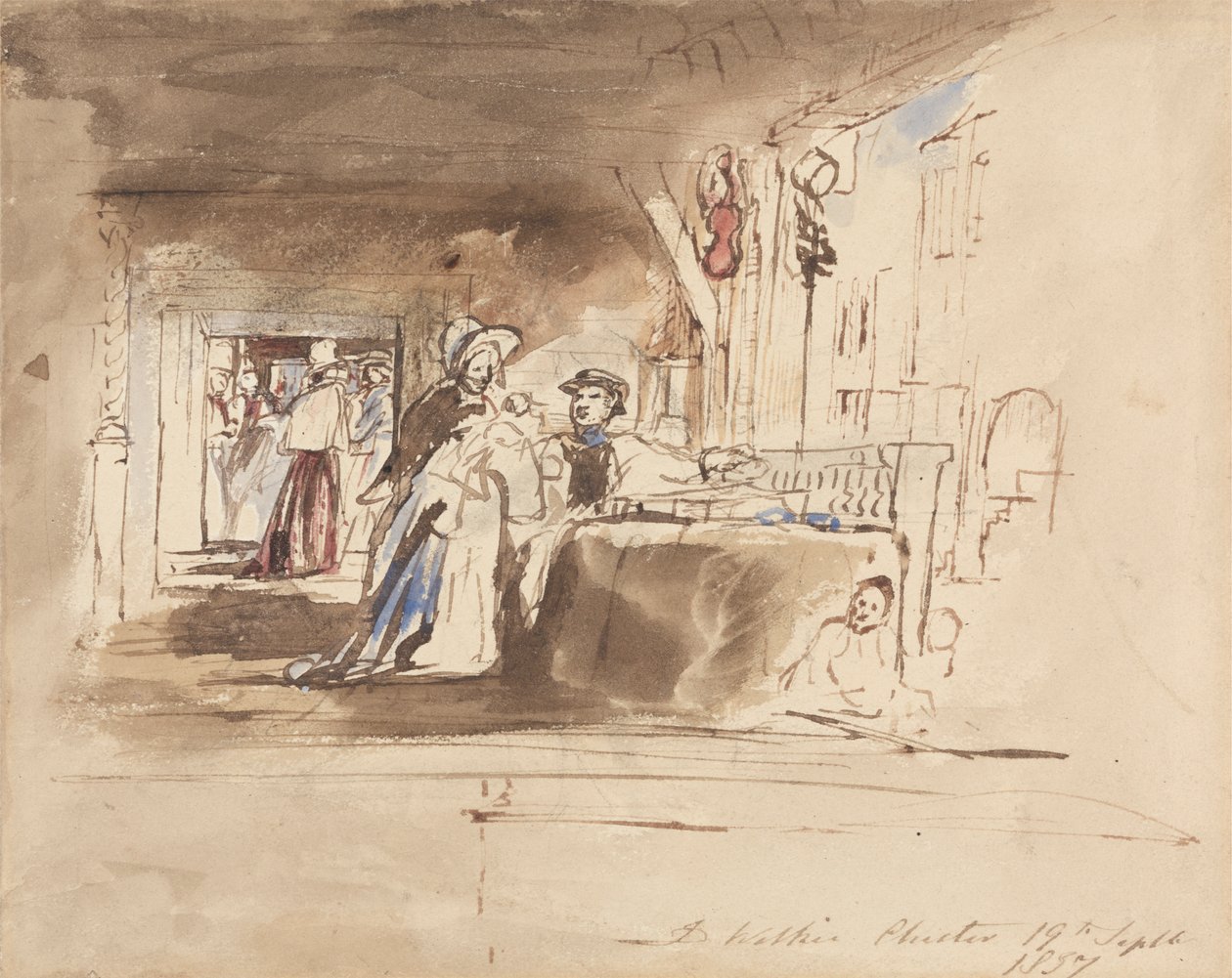 Nakupování v řadě, Chestere od Sir David Wilkie