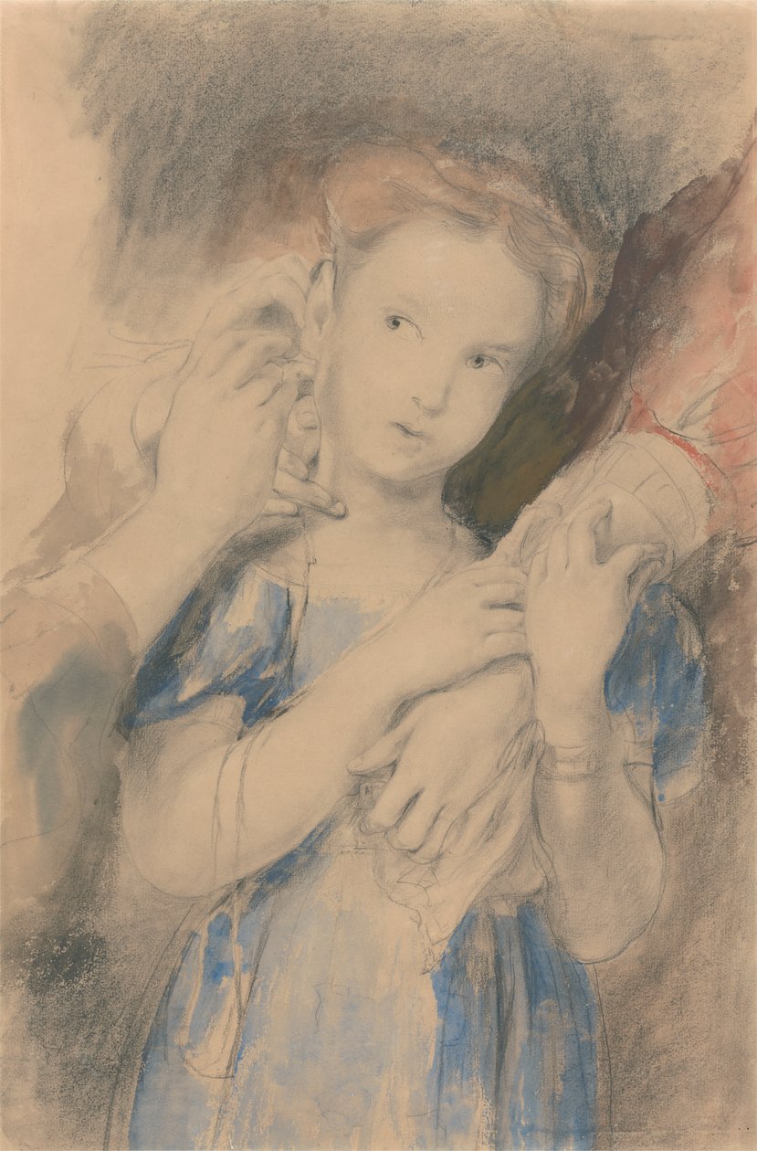 Studie na "První náušnice" od Sir David Wilkie