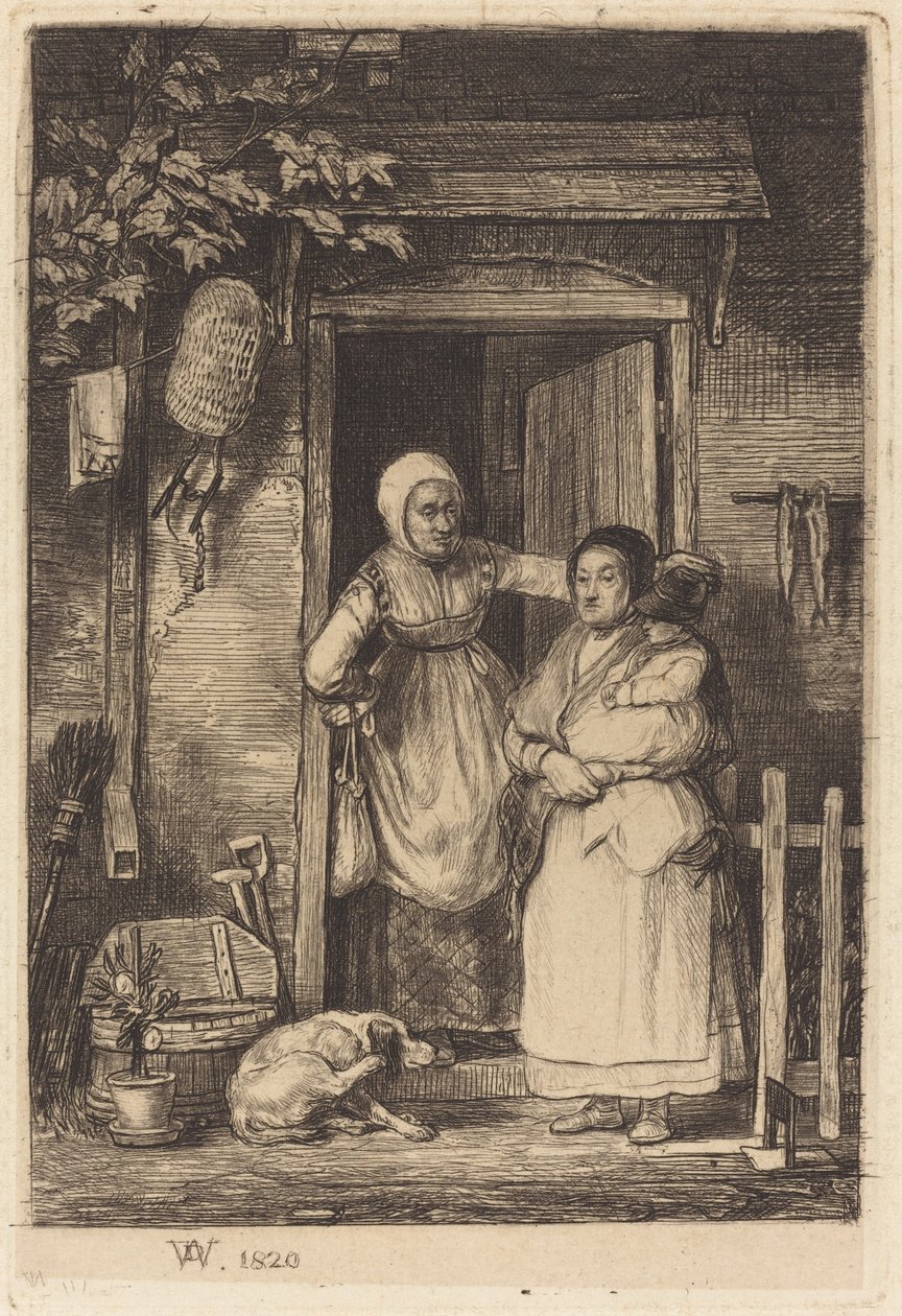Dveře do chaty od Sir David Wilkie