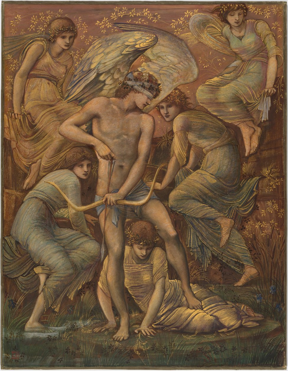 Amorova lovecká pole od Sir Edward Burne Jones