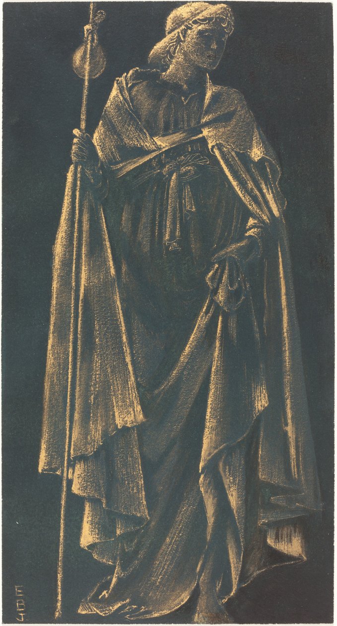 Sloužící Angel od Sir Edward Coley Burne Jones
