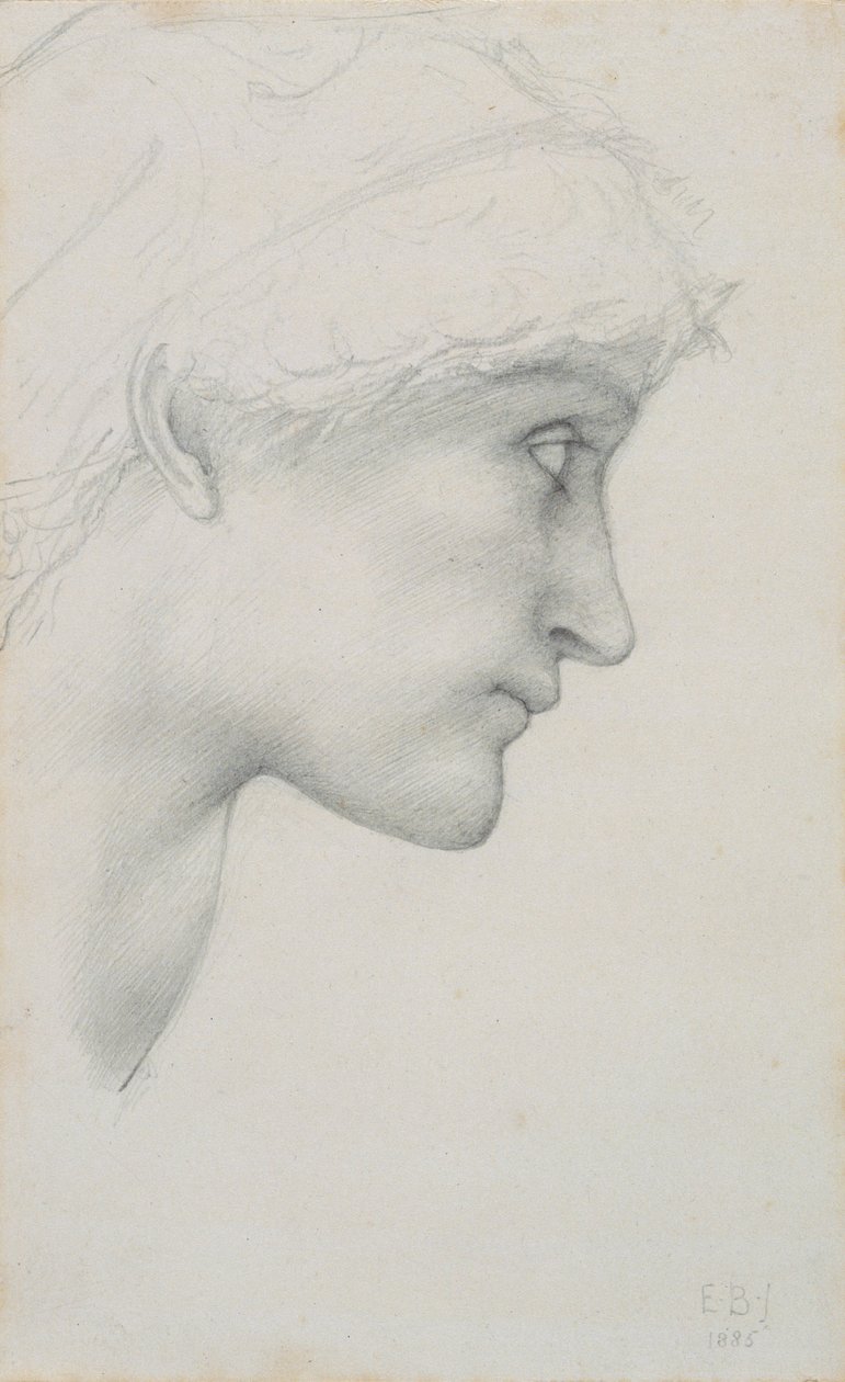 "Hlava", 1885. od Sir Edward Coley Burne Jones