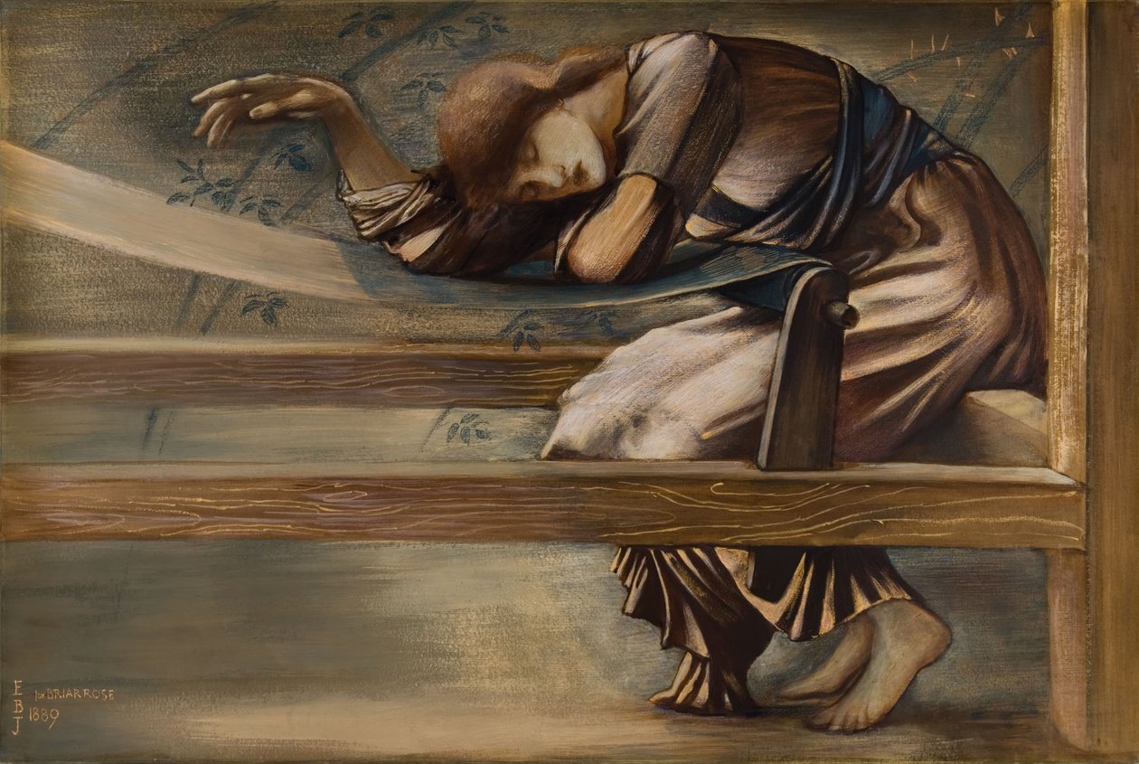 Série Briar Rose - Studie pro ‚The Garden Court‘, 1889. od Sir Edward Coley Burne Jones