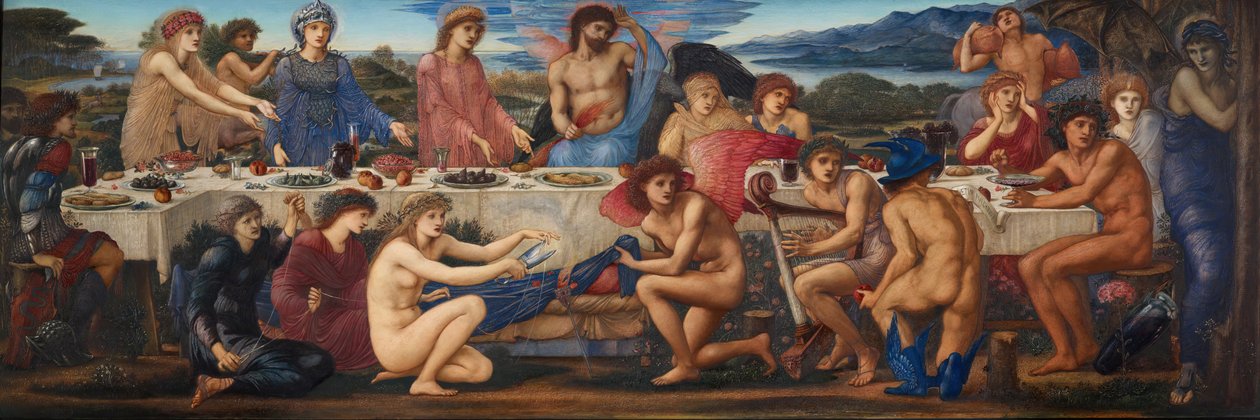 Svátek Peleus, polovina konce 19. století. od Sir Edward Coley Burne Jones
