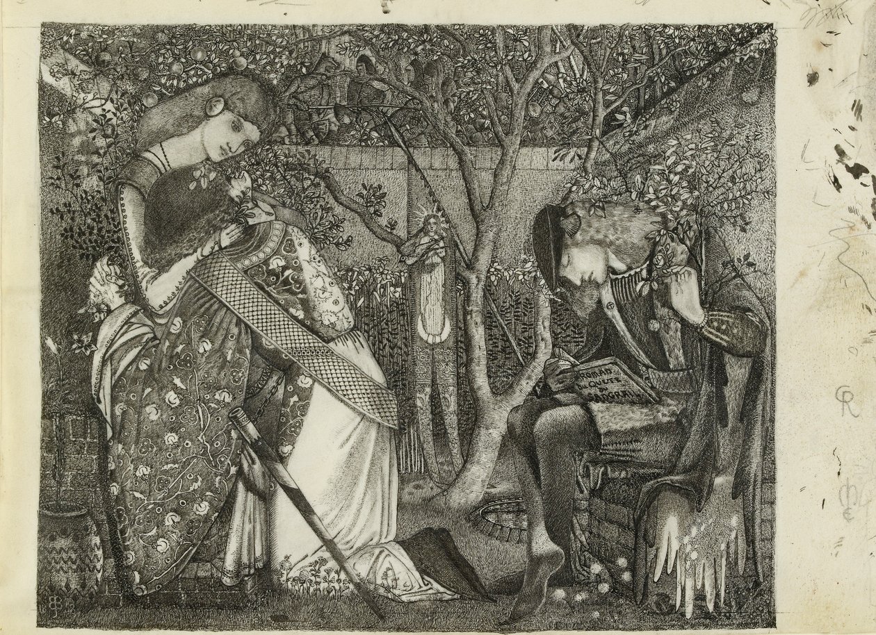 Rytířské rozloučení, 1858 od Sir Edward Coley Burne Jones