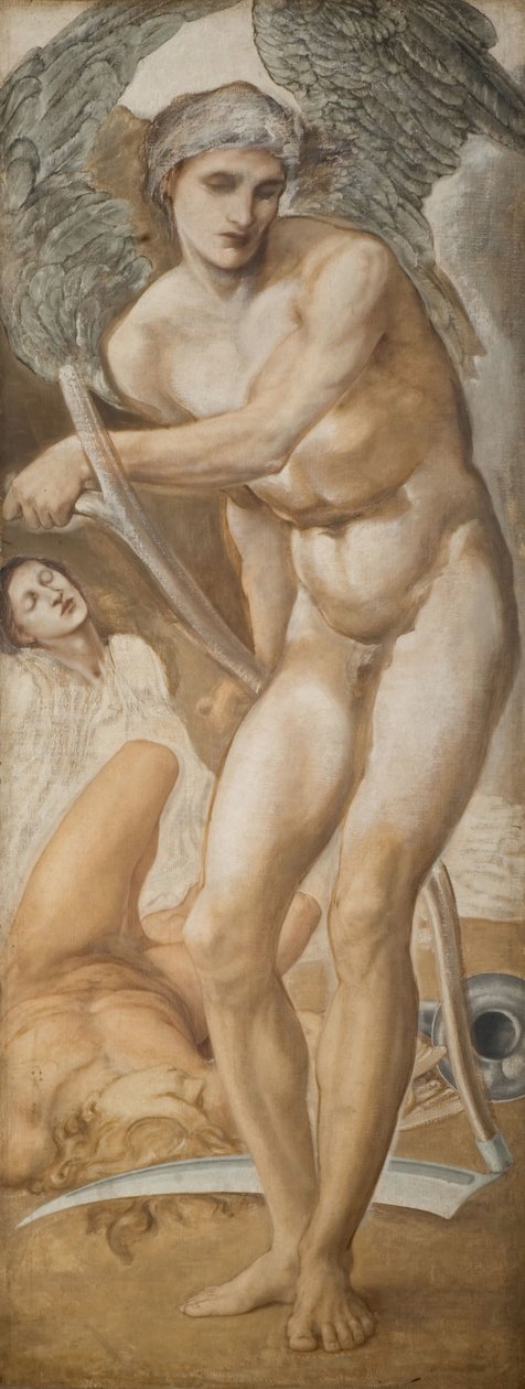 Troy Triptych - Studie Oblivion dobytí slávy, 1875. od Sir Edward Coley Burne Jones