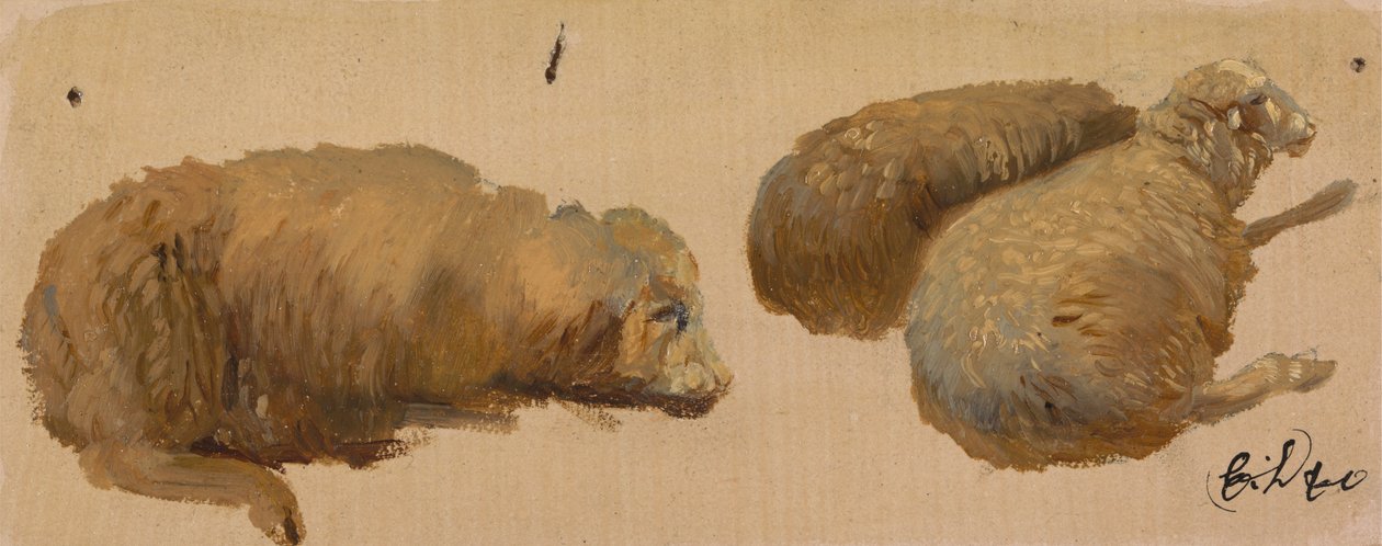 Tři ovce v klidu od Sir Edwin Henry Landseer