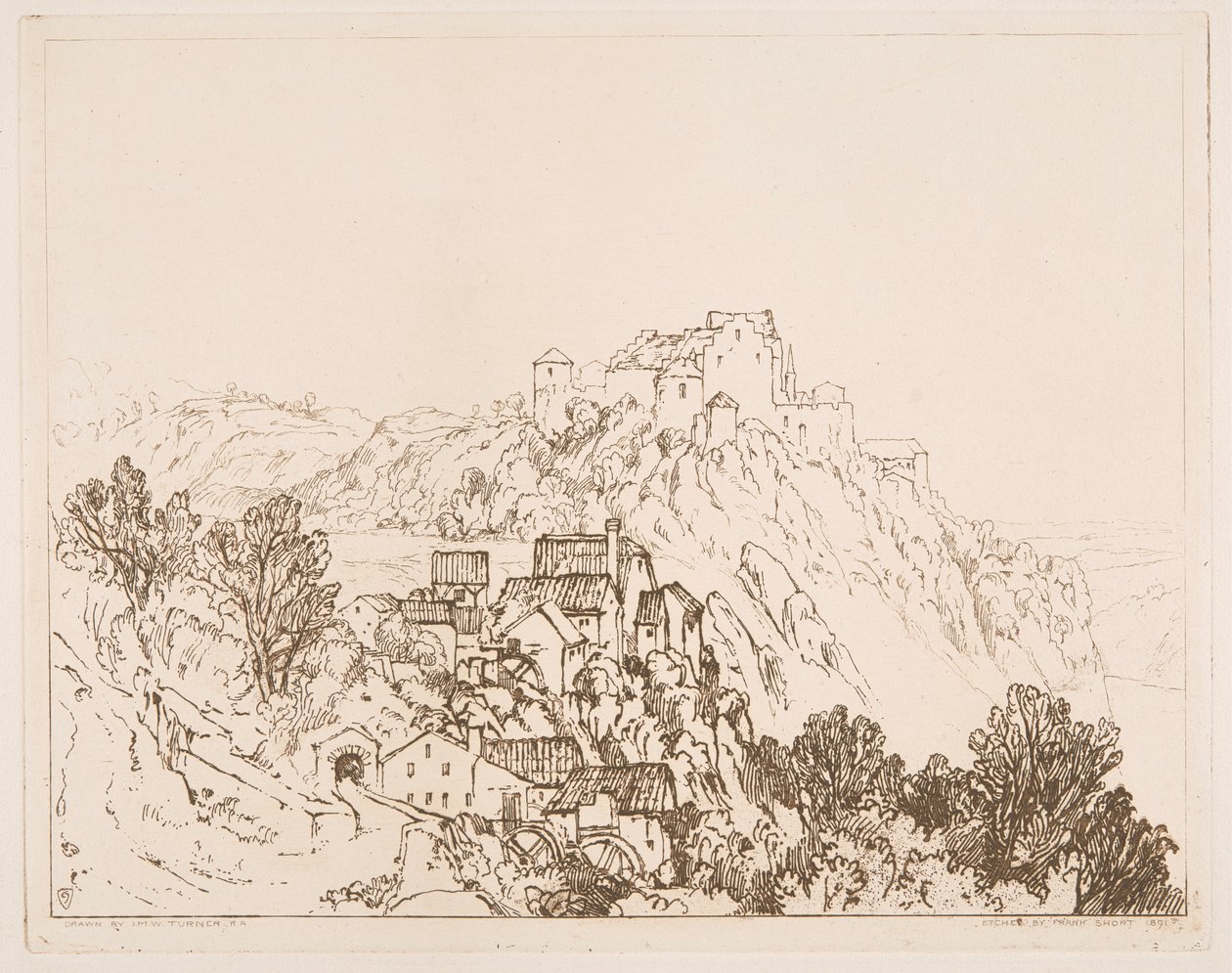 Rýnské vodopády, Schaffhausen od Sir Frank Short