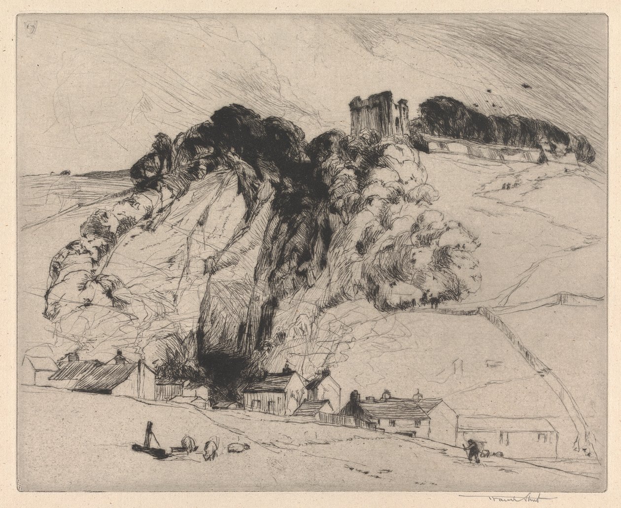 Hrad Peveril, Derbyshire od Sir Frank Short