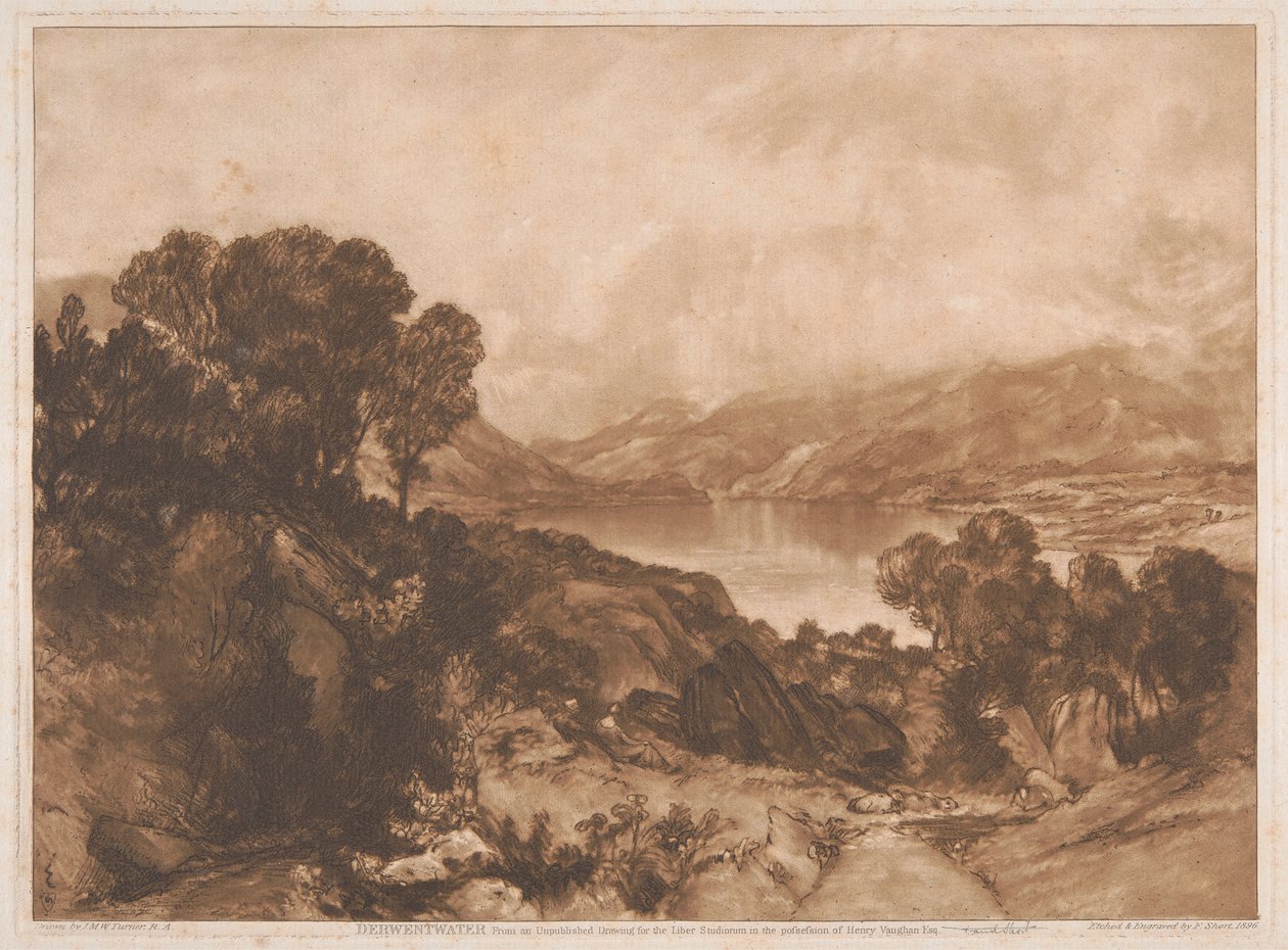 Pohled na jezero, Derwentwater od Sir Frank Short