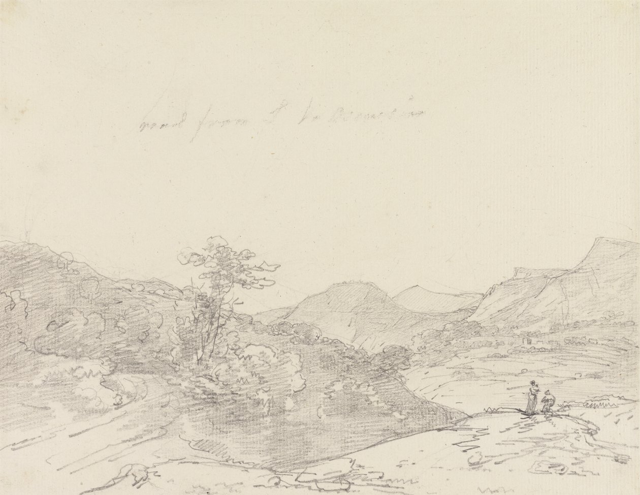 Mezi Llangollen a Oswestry od Sir George Howland Beaumont seventh Baronet