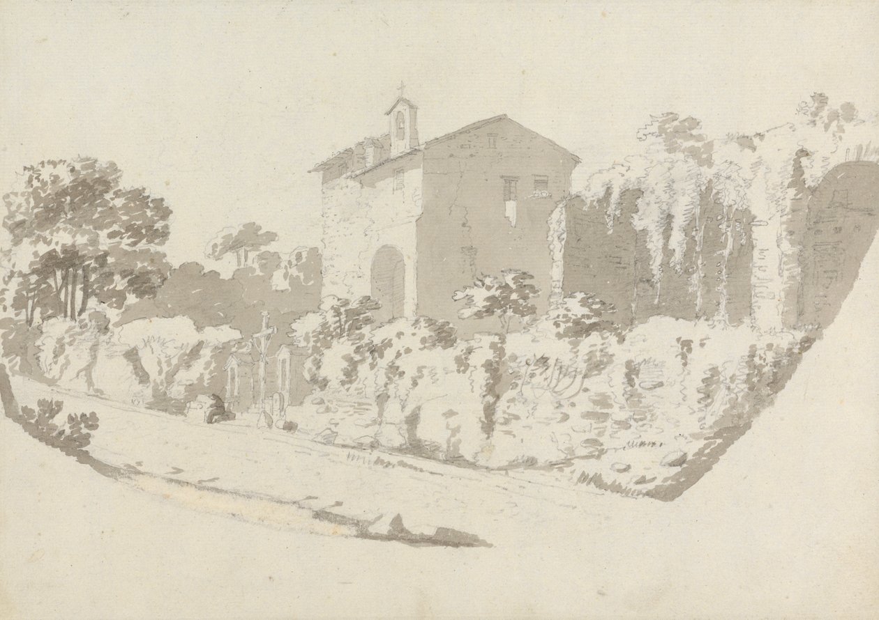 Ermitáž poblíž Albano od Sir George Howland Beaumont seventh Baronet