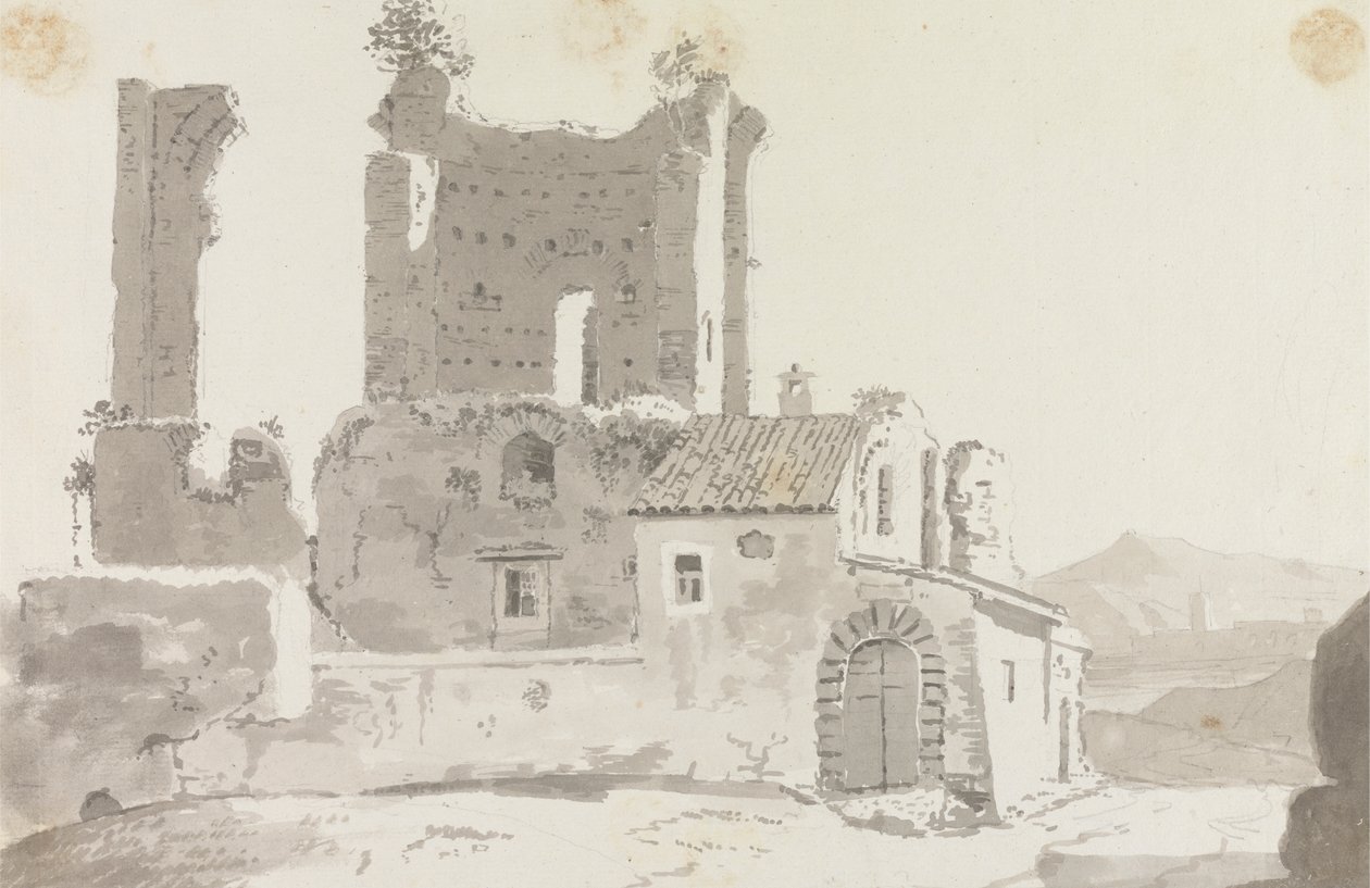 Ruiny mimo Řím od Sir George Howland Beaumont seventh Baronet