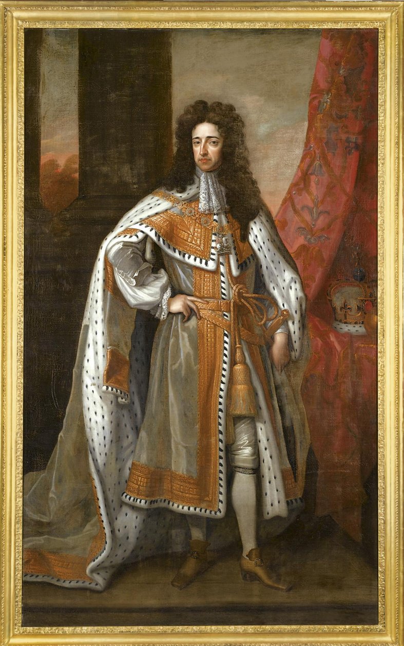 Anglický král Vilém III. 1650-1702 ve svém korunovačním rouchu od Sir Gotfrey Kneller